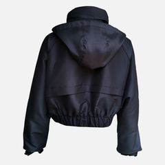 JACKIE Cropped Jacket with Hidden Hood