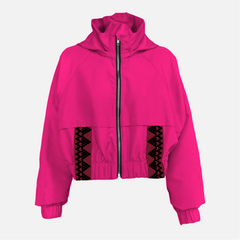 JACKIE Cropped Jacket with Hidden Hood