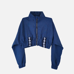 JACKIE Cropped Jacket with Hidden Hood