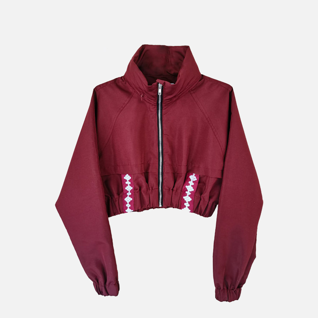 JACKIE Cropped Jacket with Hidden Hood